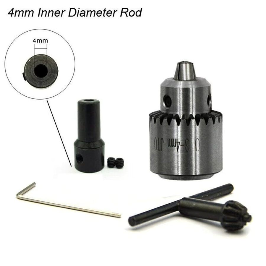 DAZZLEEX JT0 Motor Bohrfutter Set mit 4-8mm Pleuel Hülse für PCB Bohrmaschinen in Silber - Bild 2