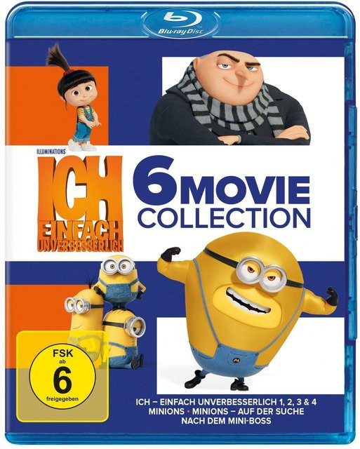 Blu-ray Ich einfach unverbesserlich & Minions 6-Movie Collection Animation Familienfilm Komödie - Bild 1