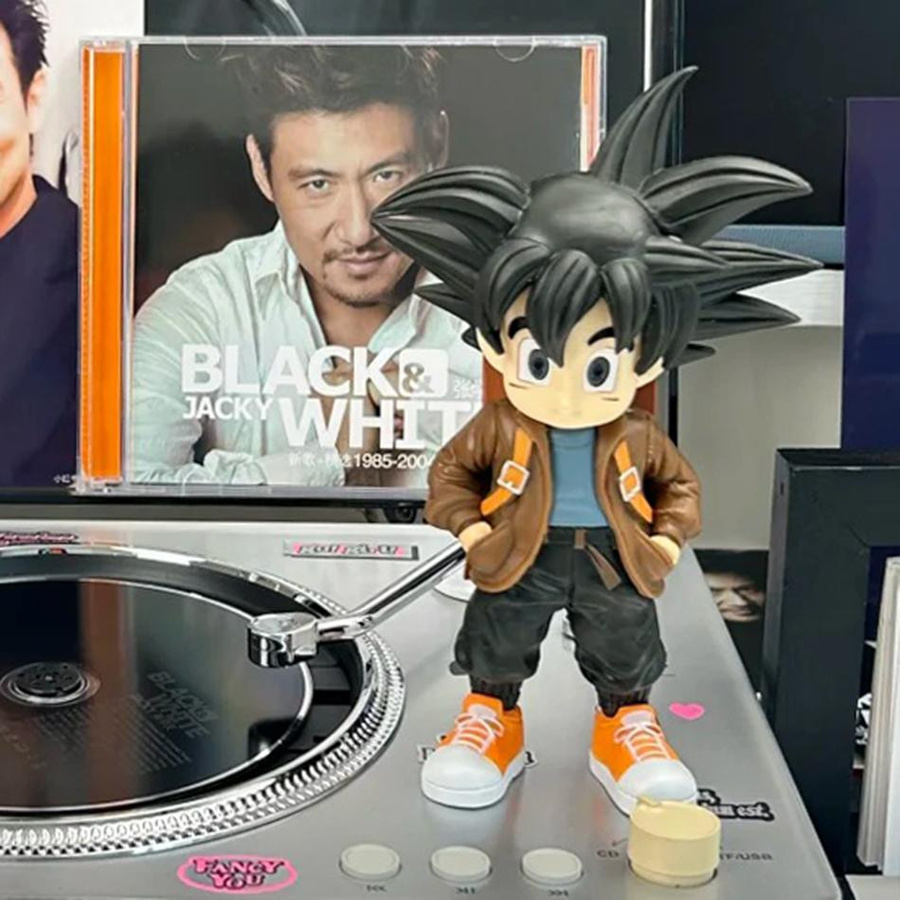 Fashnics Dragon Ball Son Goku Super Saiyan Q Version Figur, 15cm, PVC - Bild 6