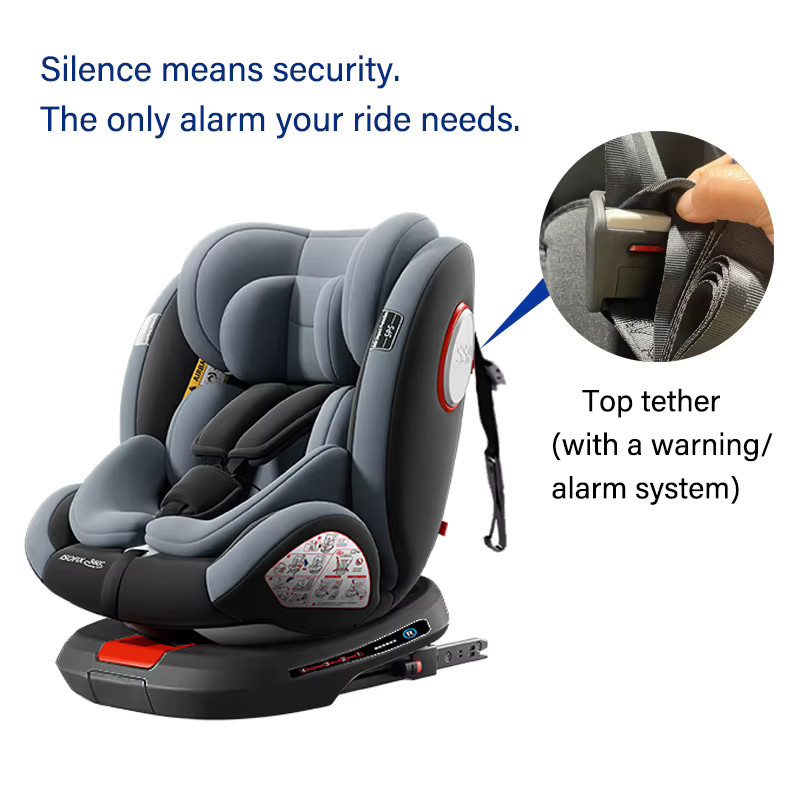 Prokoke R129 Kindersitz mit ISOFIX und 360 Grad Drehbarkeit, Schwarz, für Körpergröße 40-150 cm - Bild 5