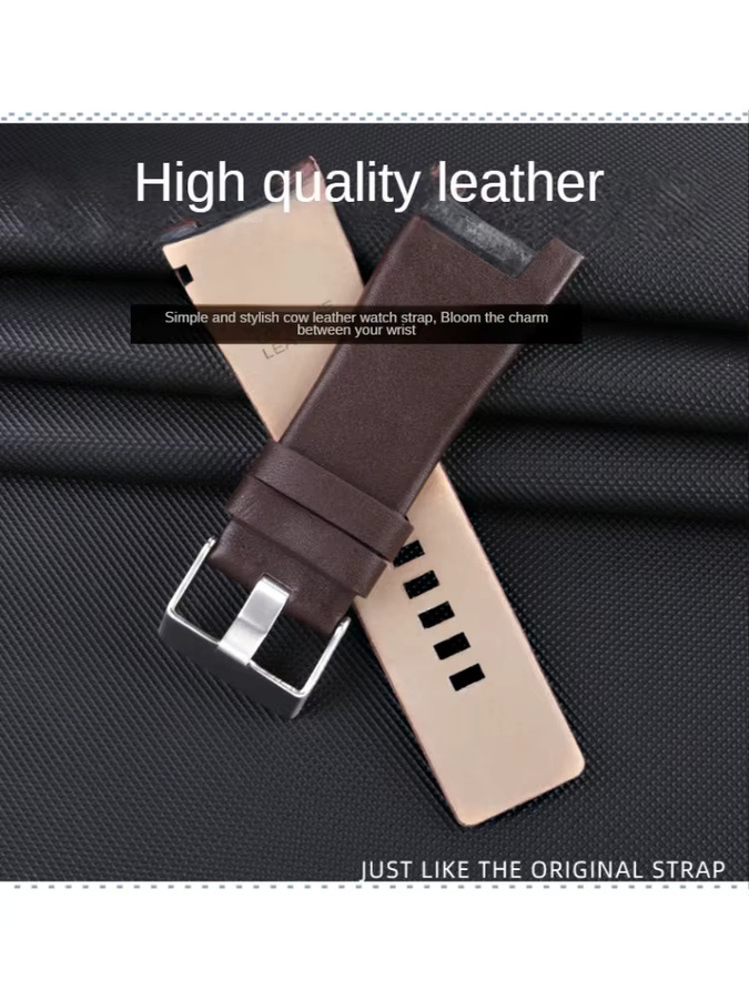 Diesel Uhrenarmband Leder, Schwarz, Herren - Bild 4