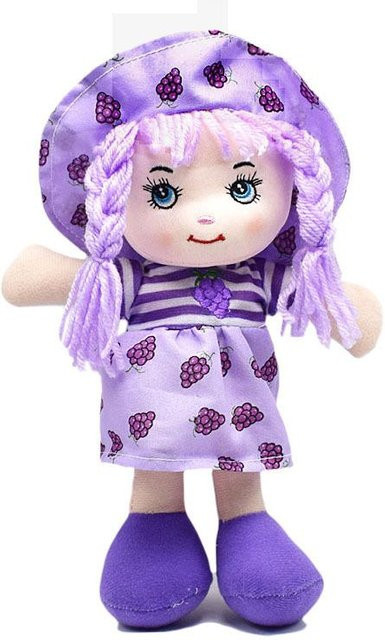 Stoffpuppen mit Hut, Plüsch / Textil, 25cm - Bild 1