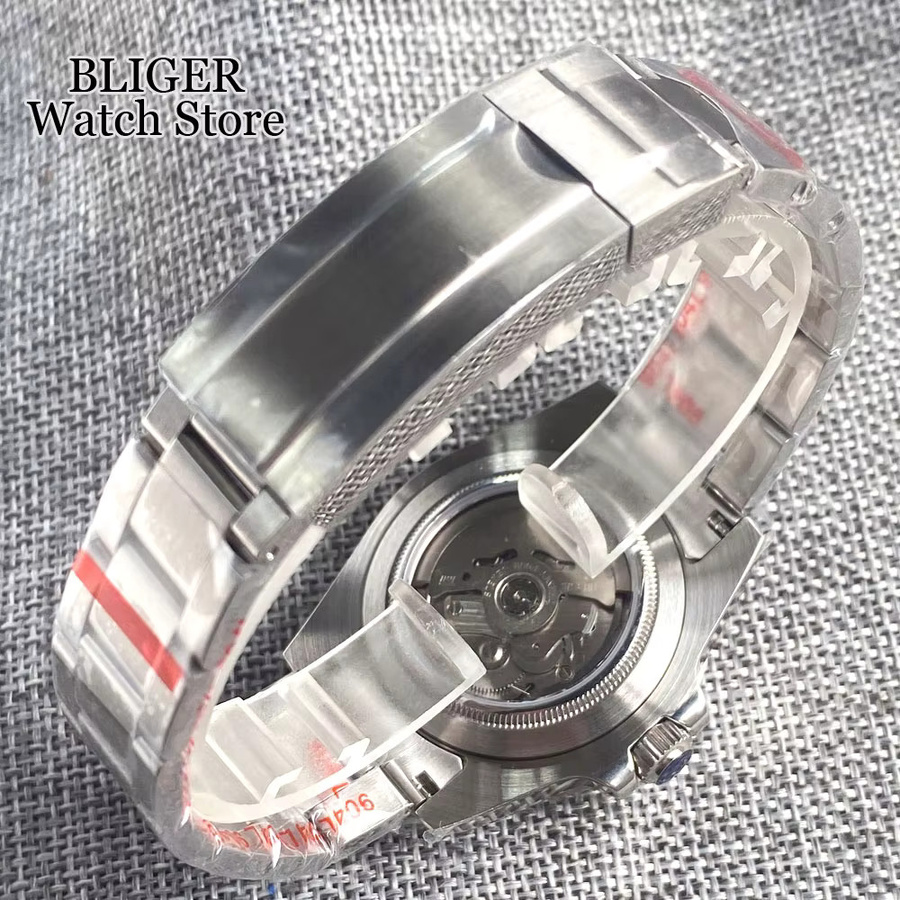 Tandorio Armbanduhr, Automatik, Edelstahl, Schwarz, 40 mm, Herren - Bild 5