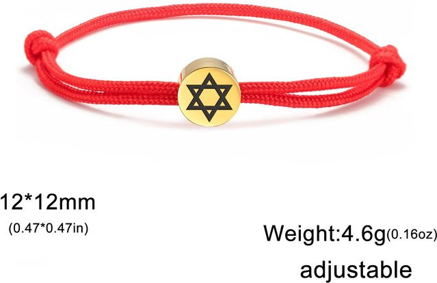 YULIN Armband Edelstahl, Davidstern, Unisex - Bild 1