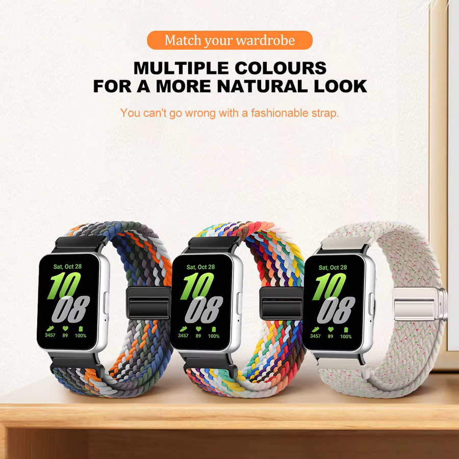 CHIICSMART Uhrenarmband Nylon, Multicolor, Unisex, Samsung Galaxy Fit3 - Bild 2