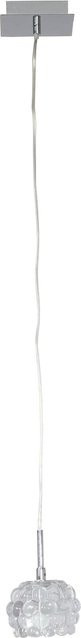 Moderne 1-flammige Pendelleuchte MCW HW174 aus Glas in Transparent und Silber - Bild 1