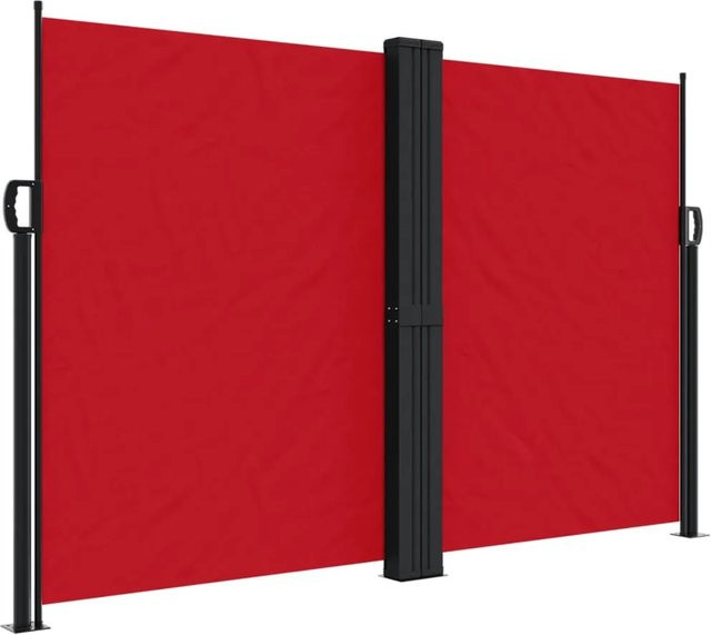 Ausziehbare Seitenmarkise von furnicato aus Polyester in Rot, B: 1200 cm, H: 160 cm - Bild 1
