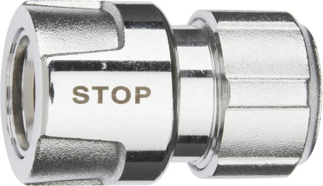Geka plus Schlauchstück Stecksystem aus Messing mit Wasserstopp, 13 mm (1/2 Zoll), Silber - Bild 1