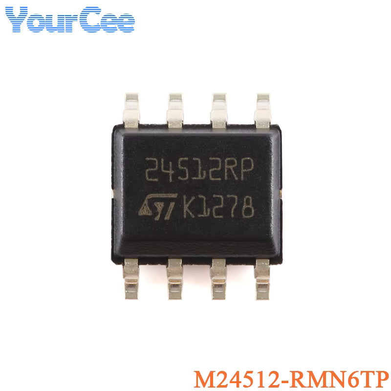 5 Stück Serieller I2C EEPROM IC Chip SOP-8 in Schwarz - Bild 2