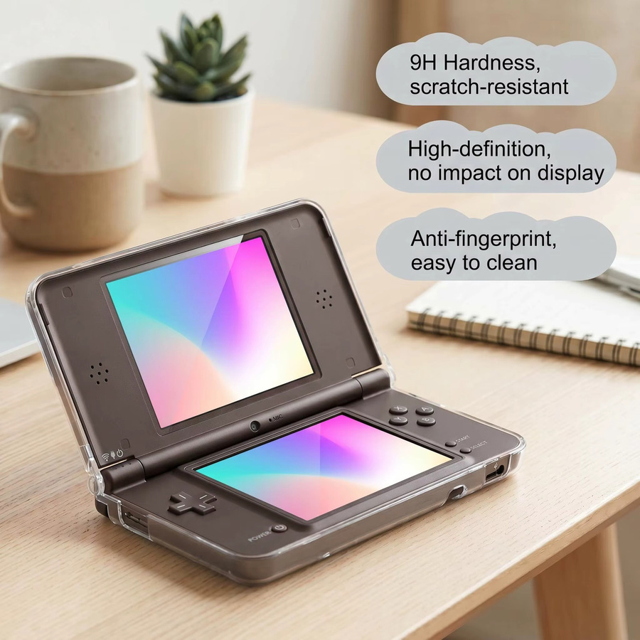 TECTINTER Transparente Schutzhülle und Displayschutzfolie aus PET für Nintendo DSi NDSi XL LL Spielkonsolen - Bild 4