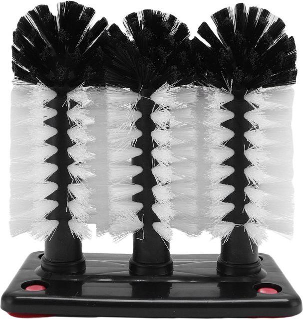CosyHome 3-Köpfe Tassenbürste und Wasserflaschenreinigungsbürste mit Saugfuß in Multicolour - Bild 1