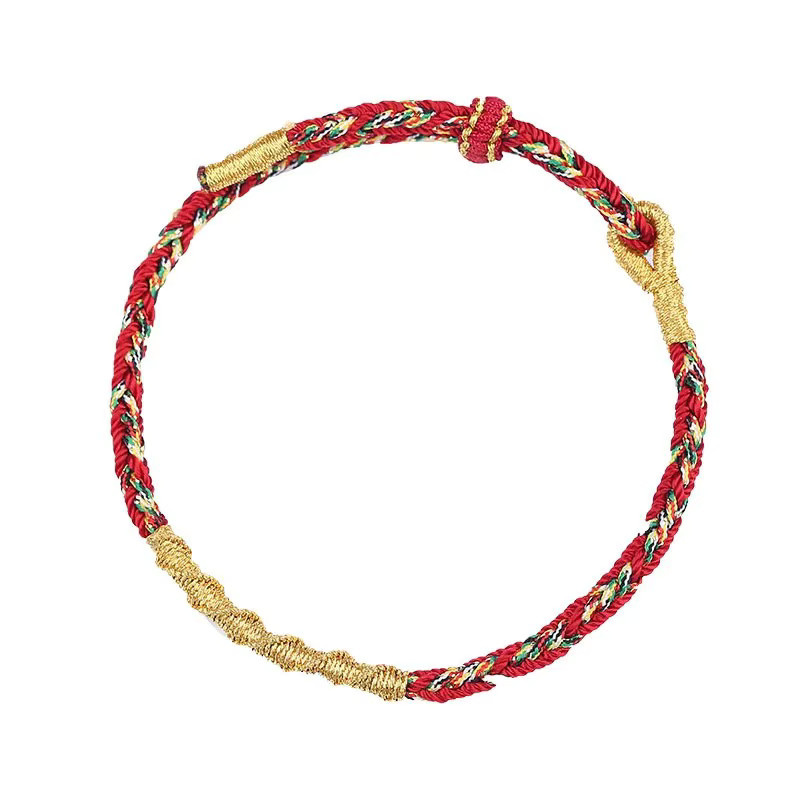 sennier Armband, rote Schnur, verstellbar, Unisex - Bild 3