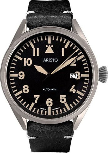 Aristo Flieger Armbanduhr, Automatik, Edelstahl, 43 mm, Herren - Bild 1