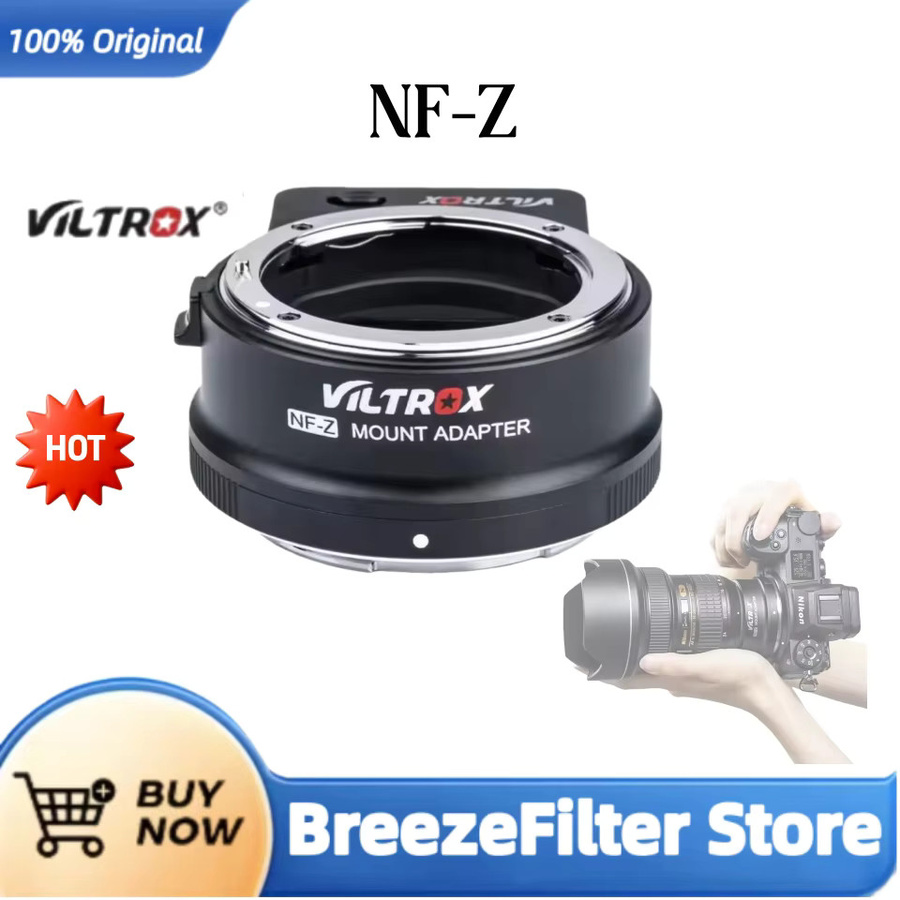 Viltrox NF-Z Vollformat-Objektivadapter mit Autofokus für Nikon F auf Nikon Z-Mount, Schwarz - Bild 1