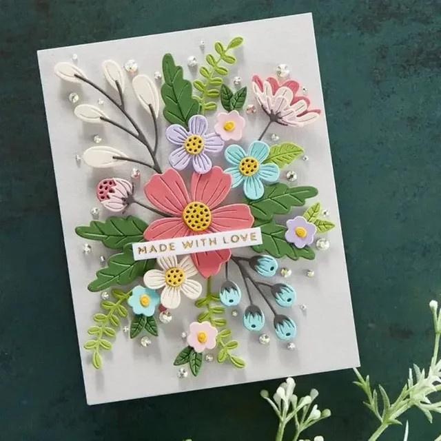 Mmao Metall-Stanzformen für Blumen und Blätter zur Dekoration von Scrapbook und Papierhandwerk - Bild 1