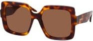 Max Mara MM 0088 Sonnenbrille, quadratisch, Vollrand, Kunststoff, braun, Damen - Bild 1