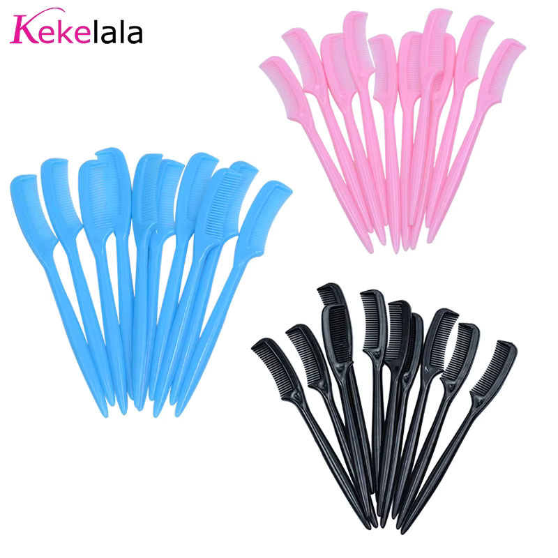 kekelala Wimpernkämme und Augenbrauenpinsel, 10 Stück, Schwarz, Unisex - Bild 2