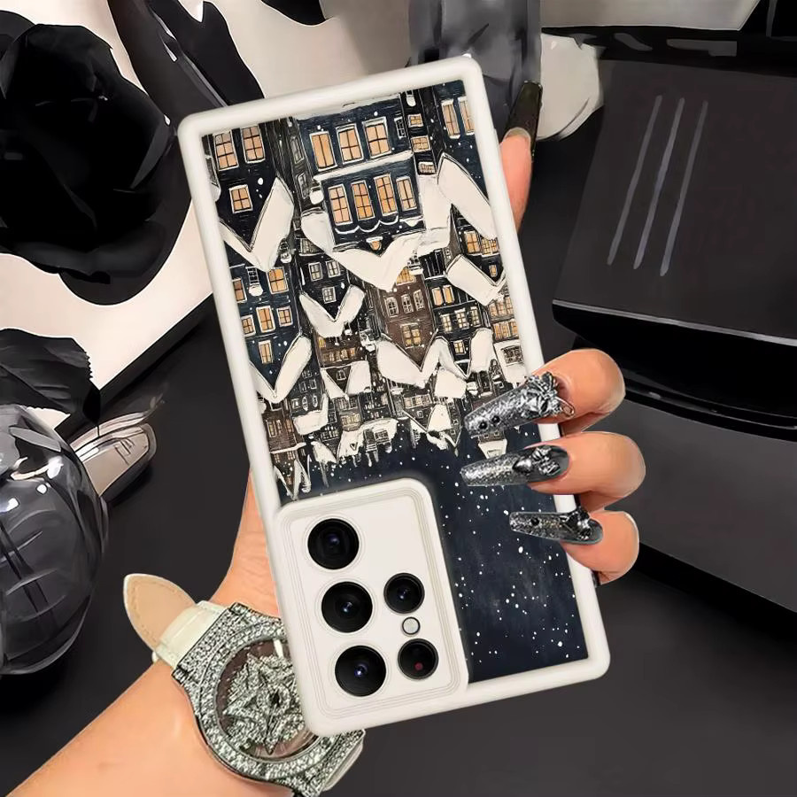 Samsung Galaxy TPU Soft Case Snowy Days Design Multicolor - Bild 2