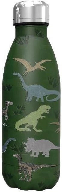 xanadoo Kids-Line Edelstahl-Trinkflasche Dinosaurier, Grün, 350ml - Bild 1