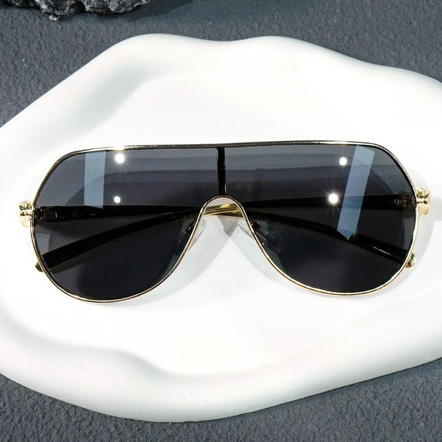 Yiran Health & Beauty Sonnenbrille, Butterfly, Metall, Vollrand, Unisex, black - Bild 1