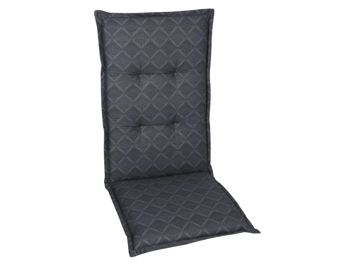 GO-DE TEXTIL Gartenauflage Raute 2er Set für Hochlehner in Anthrazit - Bild 2