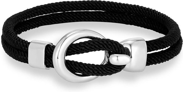 YULIN Armband, Edelstahl, schwarz, 19cm, Unisex - Bild 1
