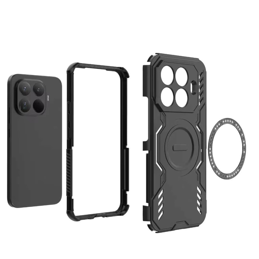 Magnetische kabellose Lade-Telefonhülle für Xiaomi 15T Pro, 17 Pro Max, Redmi Note 15 Pro Plus, 15 und 15C in Schwarz - Bild 2