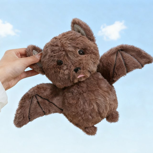 Molutian Fledermaus-Plüschtier, 27 cm, Braun - Bild 1