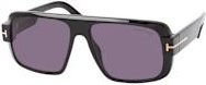 Tom Ford FT 1101 Sonnenbrille, Vollrand, quadratisch, Herren, black, grey - Bild 1