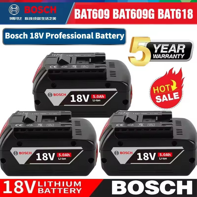 Bosch Professional 18V Li-Ion Akku BAT609 mit 5,0 Ah Kapazität - Bild 1