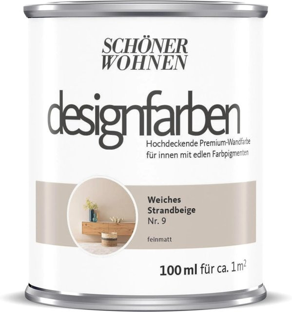 Schöner Wohnen Designfarbe Weiches Strandbeige, 100 ml - Bild 1
