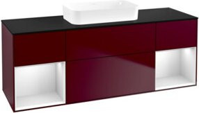 V&B Waschtischunterschrank Finion in Weiß matt mit Lackierung, B/T/H: 160 x 60,3 x 50,1 cm - Bild 1