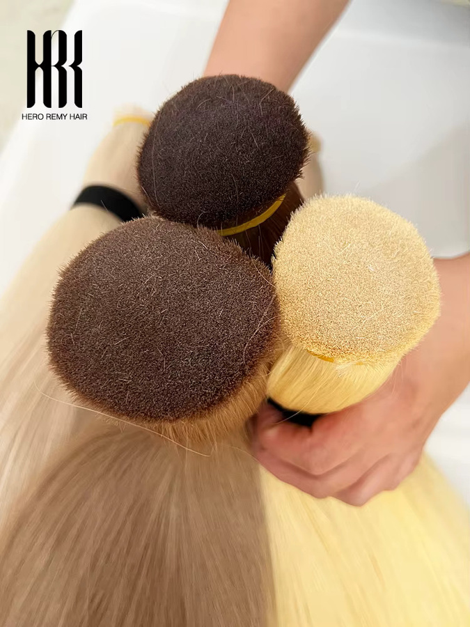 HERO REMY HAIR Haarverlängerungen, Remy-Echthaar, blond, glatt, 40,6–55,9 cm - Bild 2