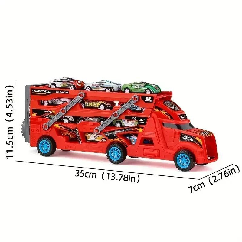 Yiran toy Verformbarer Transporter LKW, rot, ab 4 Jahren - Bild 4