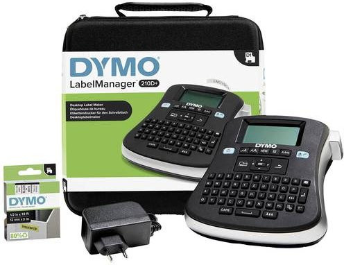 DYMO LabelManager 210D+ Beschriftungsgerät Komplett-Set mit SoftCase und Schriftbandkassette - Bild 1