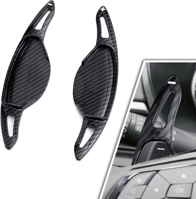 Lenkrad-Paddle-Shifter-Verlängerung für Nissan Altima Rogue X-Trail Pathfinder Qashqai Infiniti QX50 QX55 QX60 Q50 Q60 in Schwarz - Bild 1