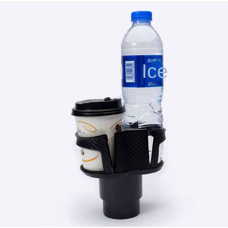 Zwei-Loch-Getränkehalter 2 in 1 für das Auto, verstellbarer Becherhalter und Expander in Schwarz - Bild 4