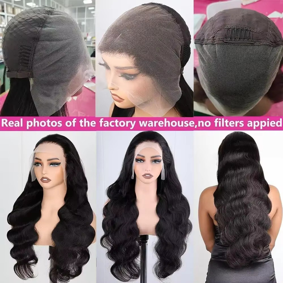 Sooolavely Body Wave HD Lace Front Perücke, Echthaarperücke, Damen - Bild 5