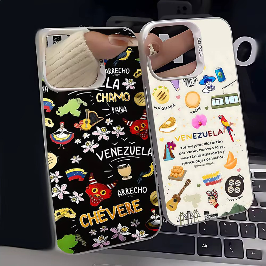 Mesuca Ästhetische Kunst Handyhülle V-Venezuela für iPhone Modelle in Multicolour - Bild 2