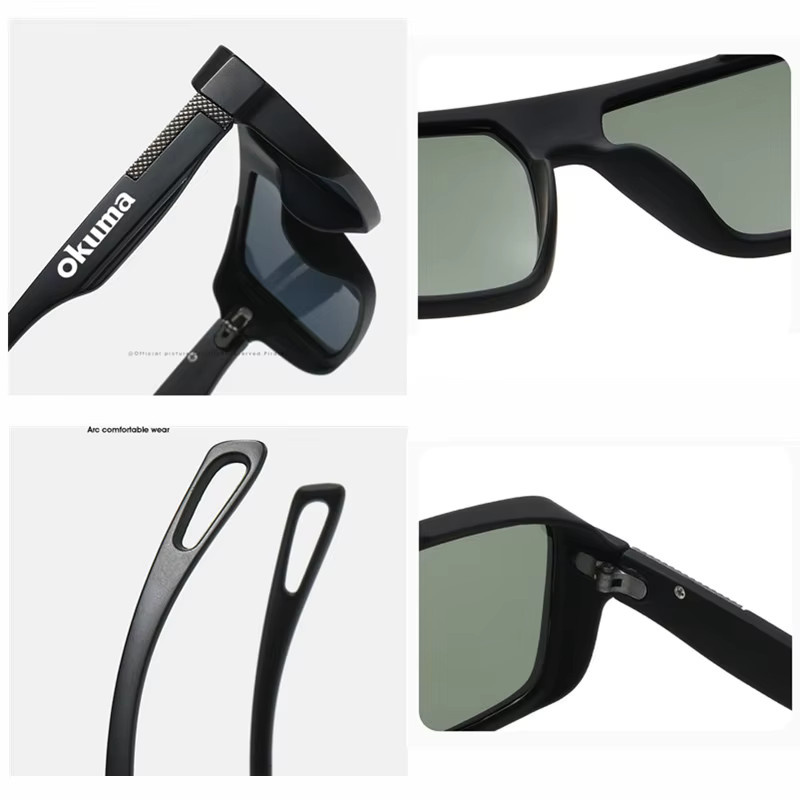 Okuma Sonnenbrille, Sportsonnenbrille, Vollrand, Kunststoff, Schwarz, Unisex - Bild 4