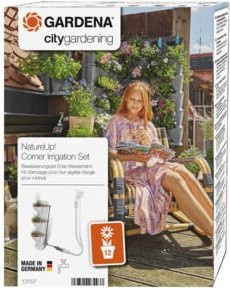 GARDENA NatureUp! Bewässerungsset Ecke Wasserhahn mit Tropfern und Schlauch in Multicolor - Bild 1