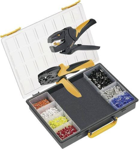 Weidmüller Crimp-Set PZ 6 ROTO 9028680000 Crimpzangen-Set für Aderendhülsen 0,14 bis 6 mm² inklusive Crimpsortiment und Koffer in Multicolor - Bild 1