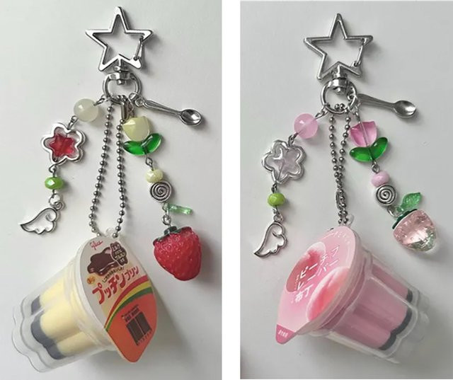 YUMEI Anhänger, Pudding, Perle, Bunt, Vintage - Bild 1