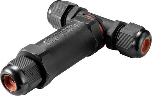 TRU COMPONENTS TC-9201372 Steckergehäuse T-Verteiler in Schwarz - Bild 1