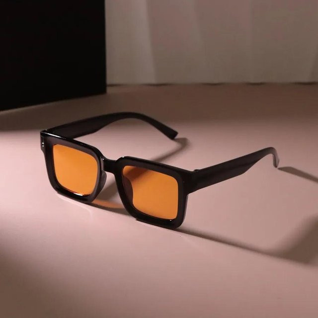Yiran Health & Beauty Sonnenbrille, quadratisch, Vollrand, Kunststoff, Unisex, black - Bild 1