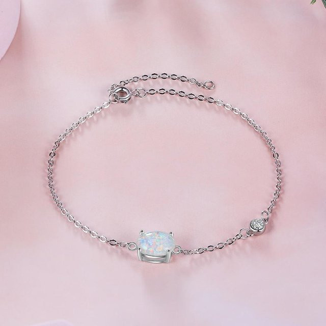 Lam Hub Fong Armband, 925 Silber, Opal, Damen - Bild 1