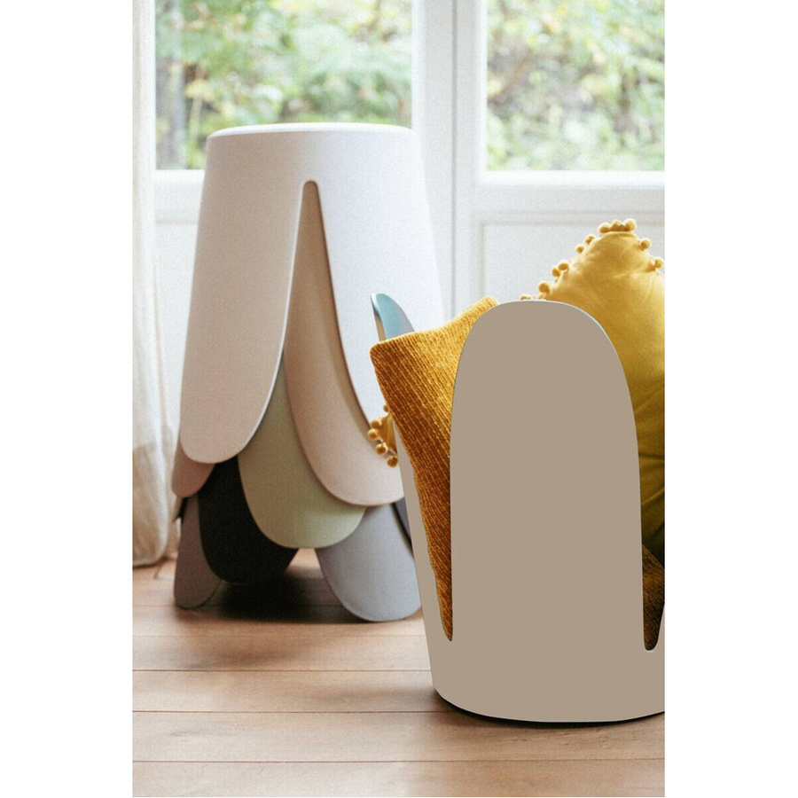 Wenko Badhocker Comiso aus Kunststoff in Beige Matt, Durchmesser: 44,5 cm, Höhe: 46 cm - Bild 2