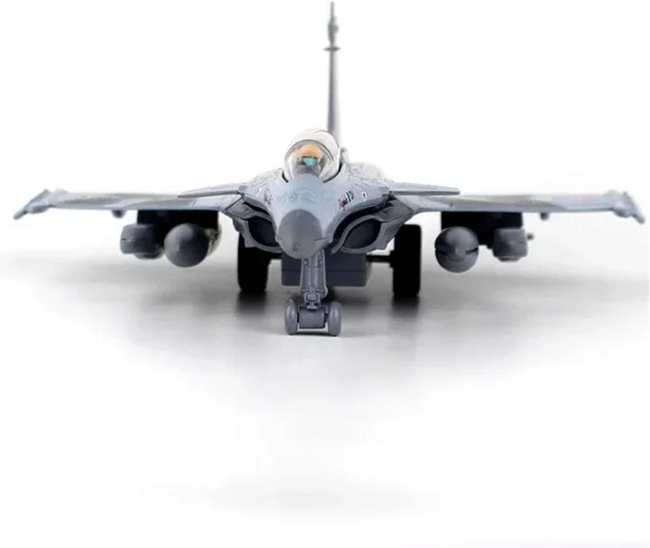MINI AUTO Rafale Fighter Modellflugzeug aus Metall in Grau als Militärflugzeug Ornament und Geschenk - Bild 1