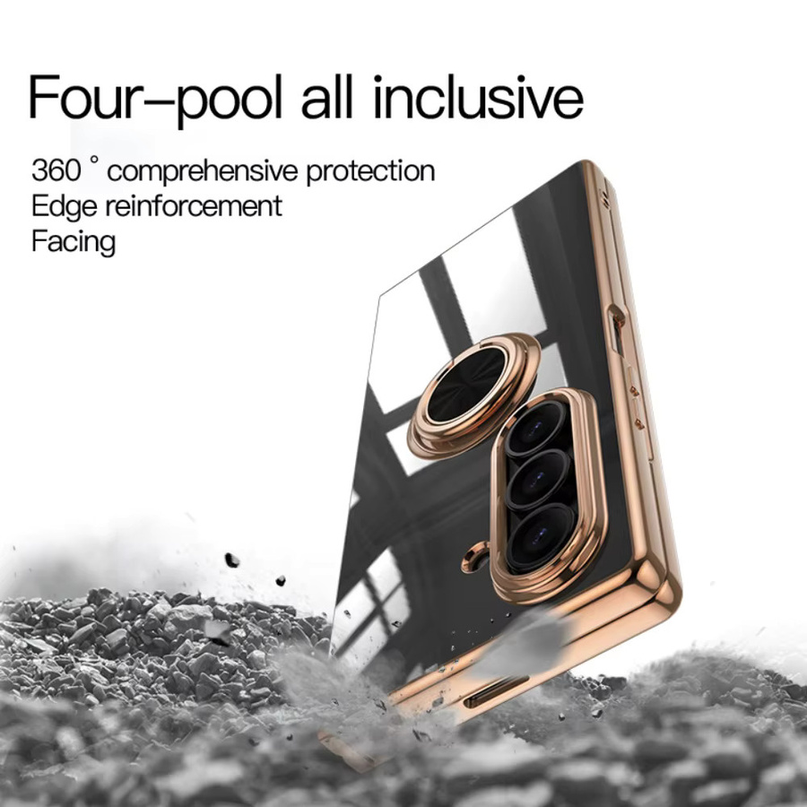 Magnetische Ring Halterung Schutzhülle für Samsung Galaxy Z Fold 7 6 5 4 in Grün mit weichem TPU-Überzug - Bild 5