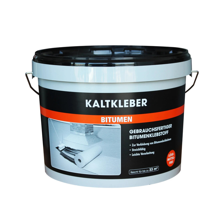 Mem Kaltkleber Bitumen Lösungsmittelfrei Schwarz 10 kg - Bild 2